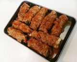 【お弁当】とろ～りチーズとオクラの肉巻き作り方7写真