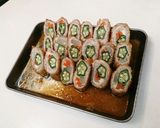 【お弁当】とろ～りチーズとオクラの肉巻き作り方8写真