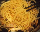 鶏むね肉ときのこのあっさり味ぽんパスタ作り方7写真