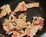 夕弁当♪フライパンで豚肉ごぼう筍の炒め煮作り方2写真