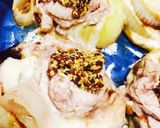 玉ねぎと豚肉のマスタード和え作り方1写真