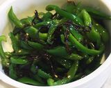 レンジで超簡単！ピーマンと塩昆布の和え物作り方4写真