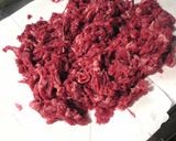 ちょっと贅沢に☆薄切り牛肉でハンバーグ作り方1写真