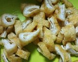 超簡単！おいしー！油揚げと水菜の炒め物作り方2写真