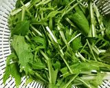 超簡単！おいしー！油揚げと水菜の炒め物作り方1写真