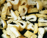 超簡単！おいしー！油揚げと水菜の炒め物作り方3写真