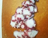 簡単すぎ！三つ葉とたこのサラダ作り方1写真