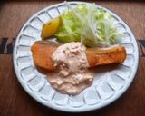 鮭のムニエル☆春色タルタルソース♪作り方5写真