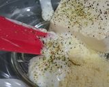 春菊とお揚げの簡単♪和風豆腐グラタン作り方3写真