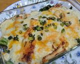 春菊とお揚げの簡単♪和風豆腐グラタン作り方6写真