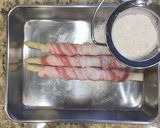ホワイトアスパラ豚肉巻きオレンジソース作り方2写真