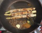 ホワイトアスパラ豚肉巻きオレンジソース作り方4写真