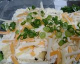 春菊とお揚げの簡単♪和風豆腐グラタン作り方5写真