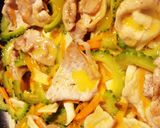 苦味とり簡単♬半熟卵のゴーヤチャンプル作り方9写真