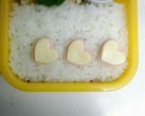 ハート型deひよこの行進弁当作り方2写真