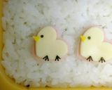 ハート型deひよこの行進弁当作り方4写真