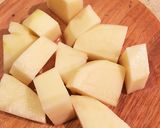 ジャガイモと麩の優しい煮物 卵とじ母の味作り方1写真