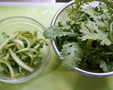 簡単！春菊の豆腐ソース(白和え風)作り方1写真