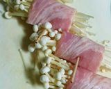 簡単！おつまみ運動会お弁当えのきベーコン作り方2写真