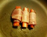 シンプルが早い♬カニかま♡♡ベーコン巻き作り方1写真
