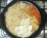 簡単味噌煮込みうどん♪鶏むね肉油揚げ卵作り方7写真