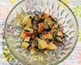ひじきとじゃが芋の練りゴマ和え　簡単　作り方5写真