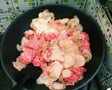 挽肉と菊芋のカレー作り方2写真