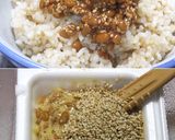 “アカン”くない飯：白炒りゴマの納豆ご飯作り方4写真