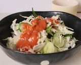 混ぜるだけ★野菜・豆腐に味噌ケチャソース作り方2写真
