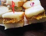 カレーリメイク☆カレーと卵のサンドイッチ作り方2写真