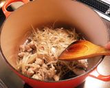 鶏肉ごぼうメシ作り方3写真