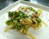 フキノトウソースの手打ちパスタ作り方4写真