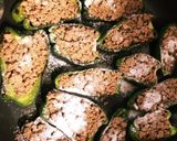 味付き！ピーマンの肉詰め作り方4写真