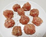 鶏ひき肉の青しそ巻焼作り方1写真
