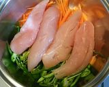 簡単！鶏ささみと野菜の酒蒸し。胡麻ソース作り方1写真