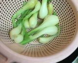 簡単美味♡わけぎの根っこ、辛子酢味噌で。作り方2写真