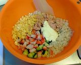 サラダ巻き風☆押し麦サラダ！作り方5写真