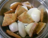 新玉ねぎと野菜天の煮物作り方1写真