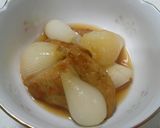新玉ねぎと野菜天の煮物作り方3写真