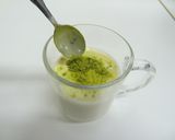 粉末緑茶で作る豆乳ラテ作り方2写真