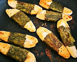笹かまぼこの海苔巻き～からし醤油～作り方5写真