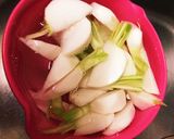 あっさり漬け物☆カブのからし酢味噌あえ作り方5写真