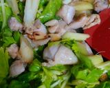 塩麹で軟らか美味しい鳥とセロリの炒め物作り方4写真