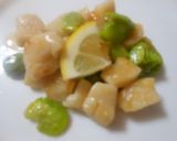 空豆と貝柱の炒め　超簡単作り方3写真