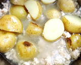 新じゃがと新玉ねぎといんげんのそぼろあん作り方5写真
