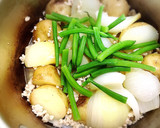 新じゃがと新玉ねぎといんげんのそぼろあん作り方8写真
