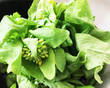春の味、白菜の菜花の中華風和え物作り方1写真