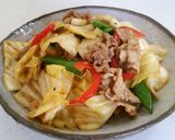 豚キャベツにんにく醤油炒め♪作り方7写真