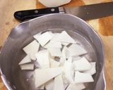 簡単、筍とワカメの味噌汁作り方1写真