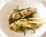 レンジで簡単☆鶏ささみの塩こんぶ蒸し作り方3写真